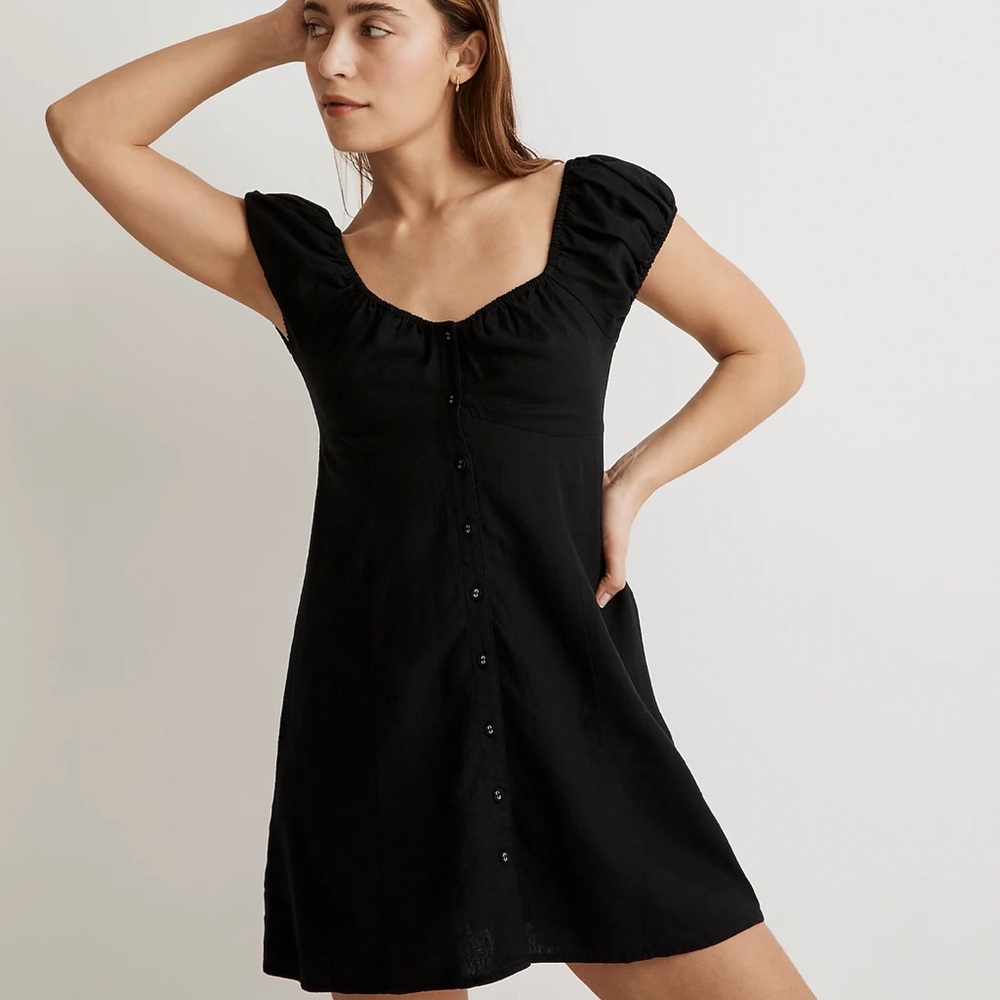 Madewell Margie Mini Dress Size 12 in Black